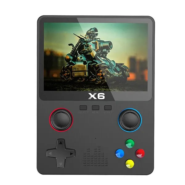 New X6 3.5Inch IPS Screen Handheld Game Player Dual Joystick 11 Simulators GBA Video Game Console for Kids Gifts