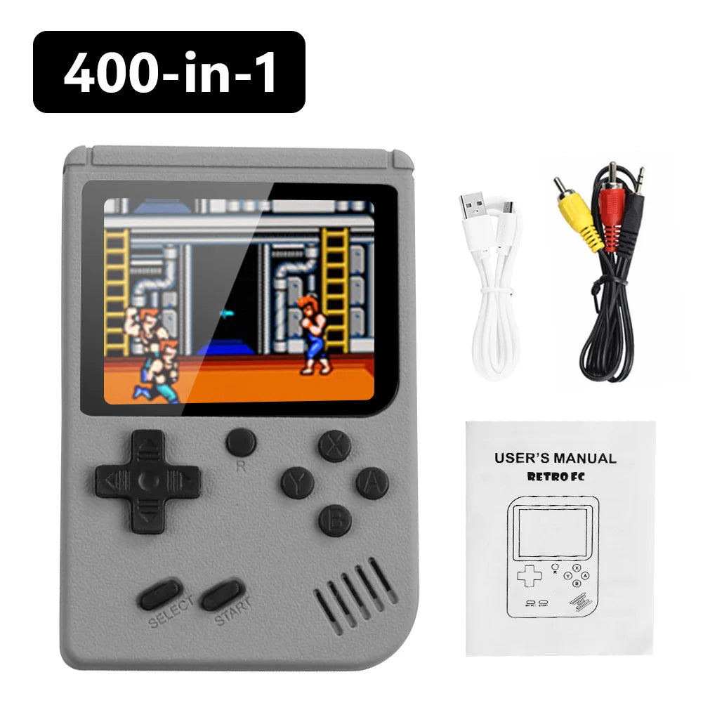 400 In 1 3 Inch LCD Video Toy Gaming Player Mini Handheld Games Toys Game Console For Kids Portable Game Playing Machine