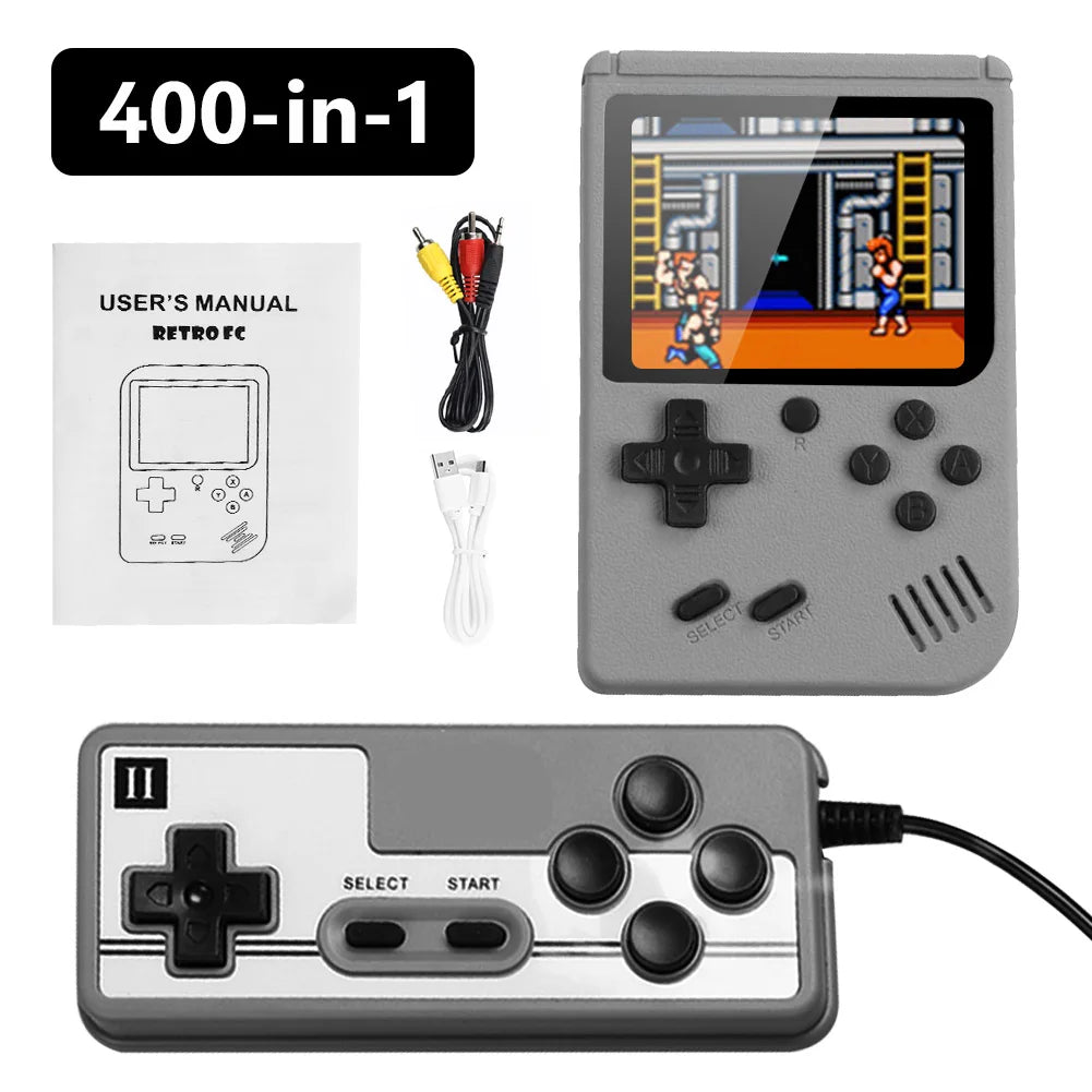 400 In 1 3 Inch LCD Video Toy Gaming Player Mini Handheld Games Toys Game Console For Kids Portable Game Playing Machine