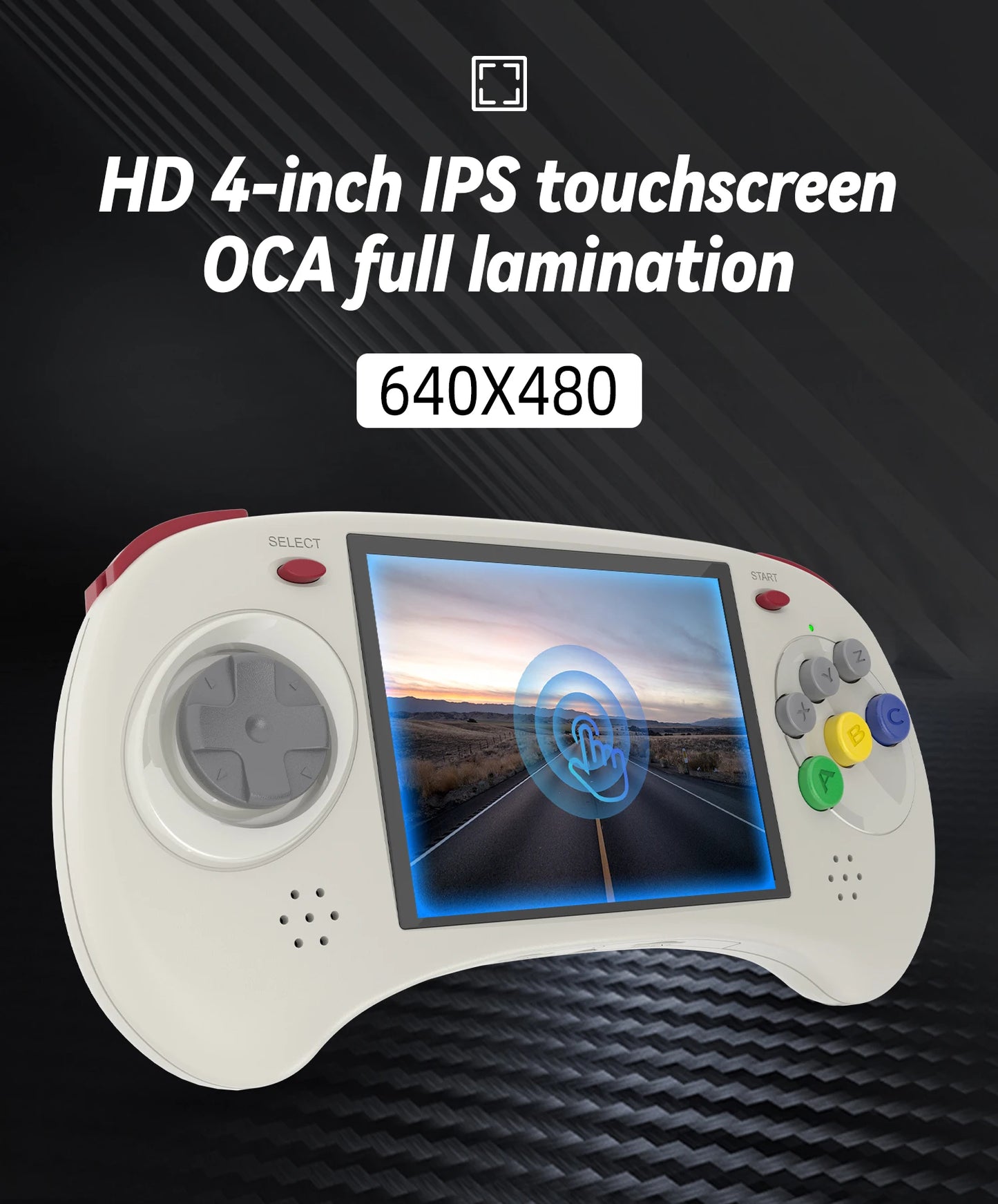 RG ARC Retro Games RK3566 4.0INCH 640*480 Handheld Game Console Emulator LINUX Android System 3500mAh Children's Gifts