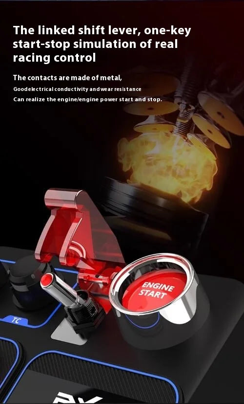 PXN CB1 Racing Simulator Multifunctional Key Control Box Central Control Box RGB EURO Truck Simulator Racing Custom Game Gift