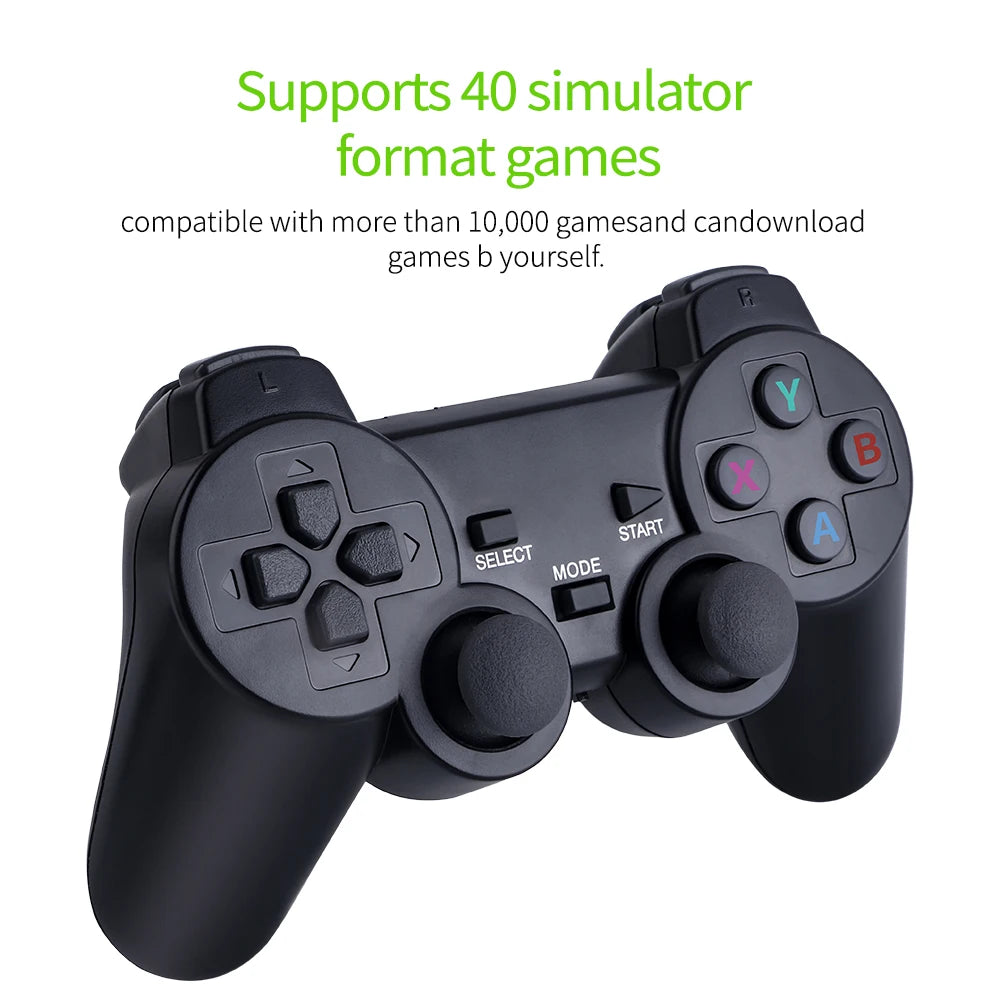 Video Game Stick M8 64G With 10000 Classic Retro Game Console Vidio Wireless 2.4G Controller Box 4K HDMI-compatible Xmas Gift