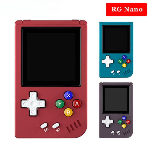 RG Nano Retro Handheld Game Console RGNano Portable Mini Aluminum Alloy 1.54” IPS Screen 64G 5400 Games Hi-fi Speaker