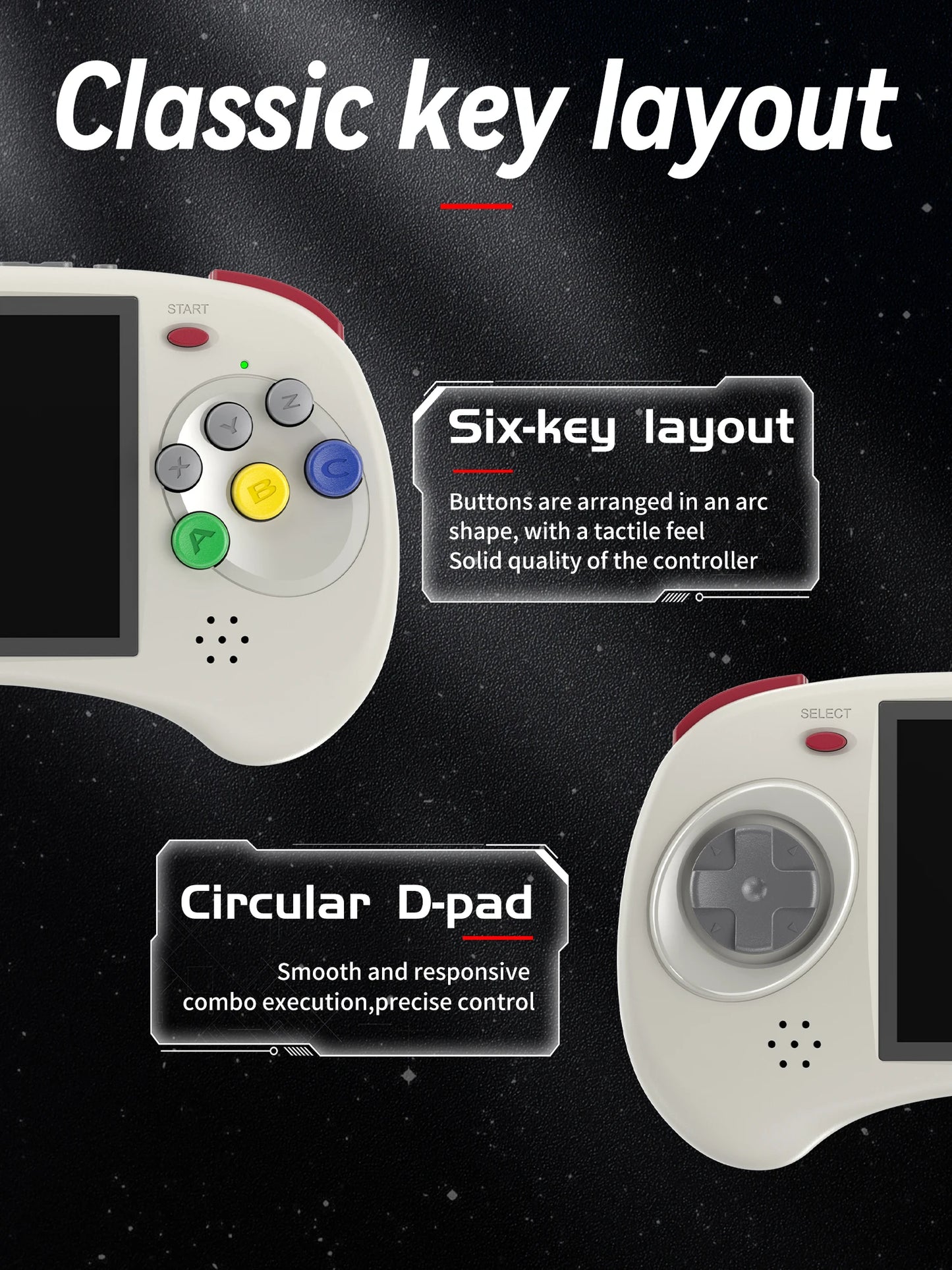 RG ARC Retro Games RK3566 4.0INCH 640*480 Handheld Game Console Emulator LINUX Android System 3500mAh Children's Gifts