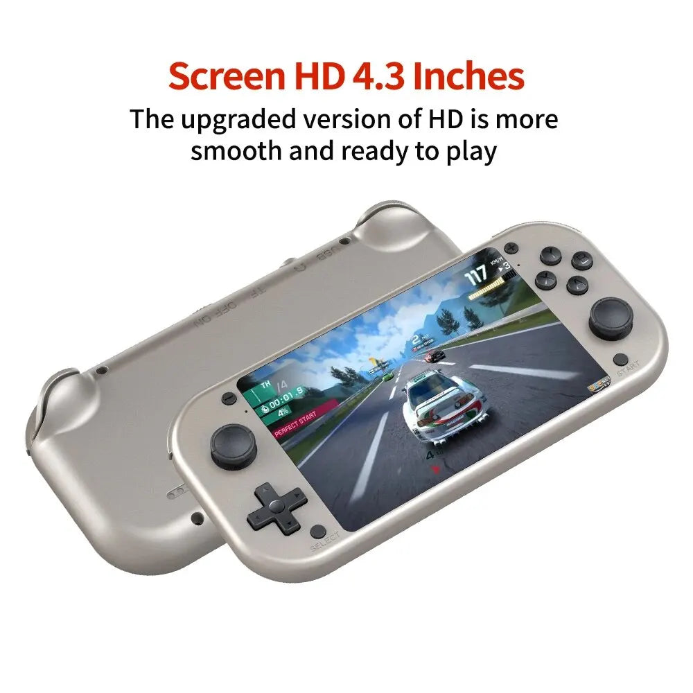 M17 Retro Handheld Video Game Console Open Source Linux System 4.3 Inch IPS Screen Portable Pocket Video Player for PSP