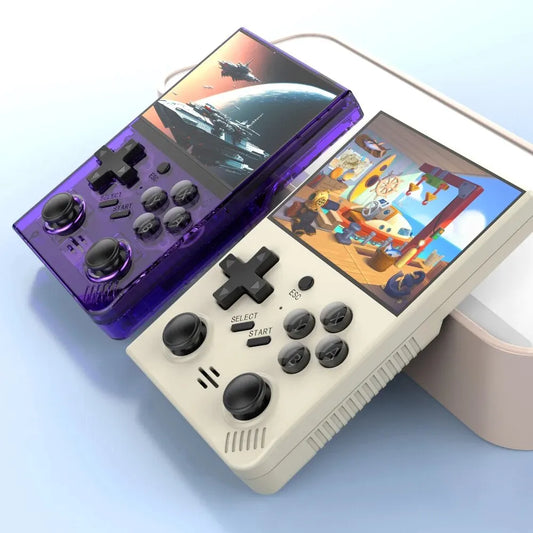 R35PlUS Retro Handheld Game Console 3.5 Inch Video Game Console Linux System Double Joystick Portable Pocket Video Player