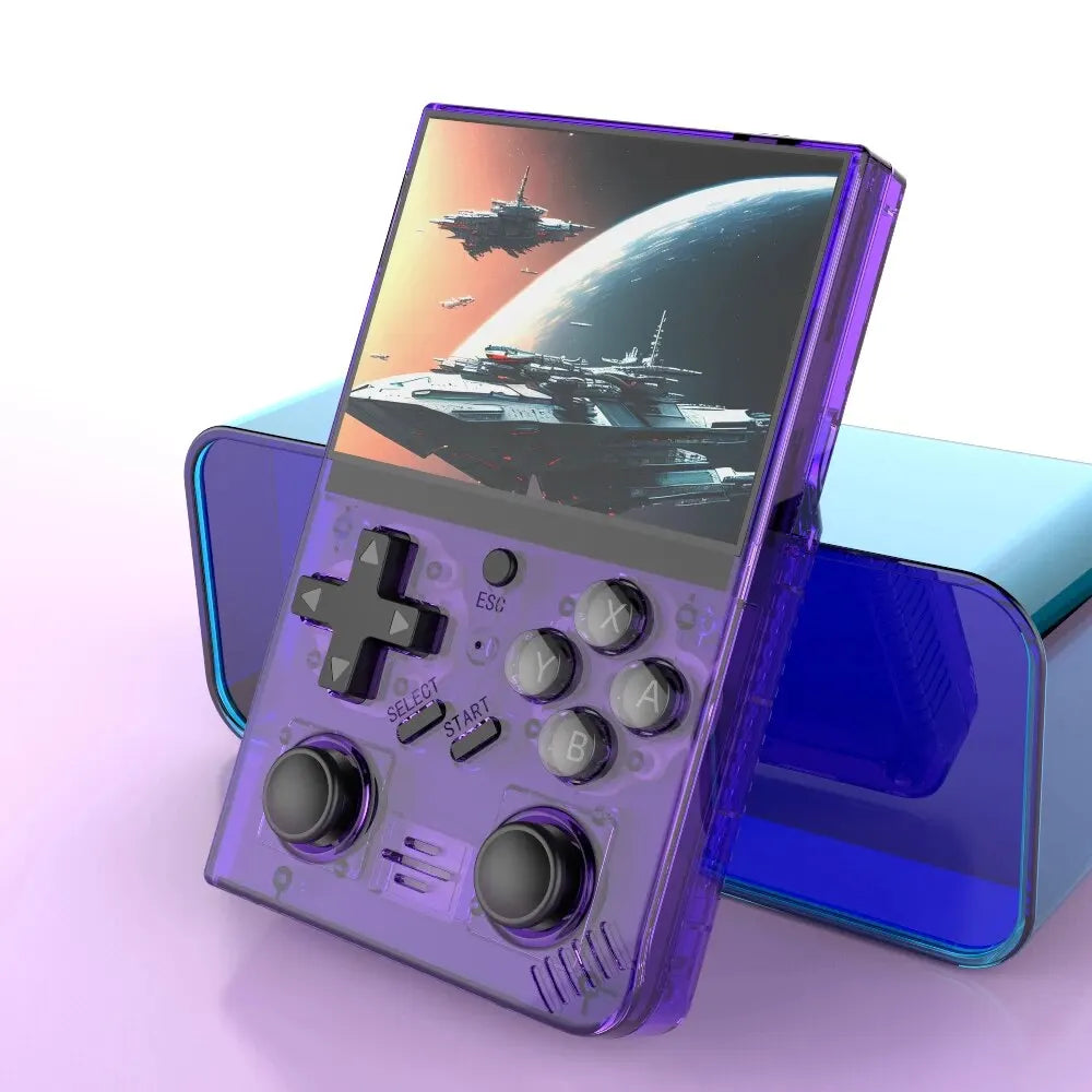 R35PlUS Retro Handheld Game Console 3.5 Inch Video Game Console Linux System Double Joystick Portable Pocket Video Player