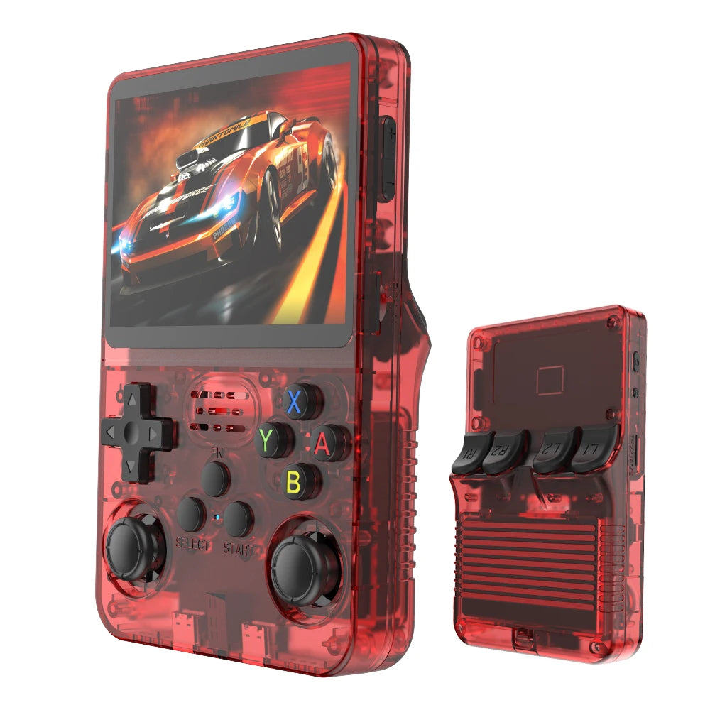 R36S Retro Handheld Video Game Console Linux System 3.5 Inch IPS Screen R35s Pro Portable Pocket Video Player 64GB Games