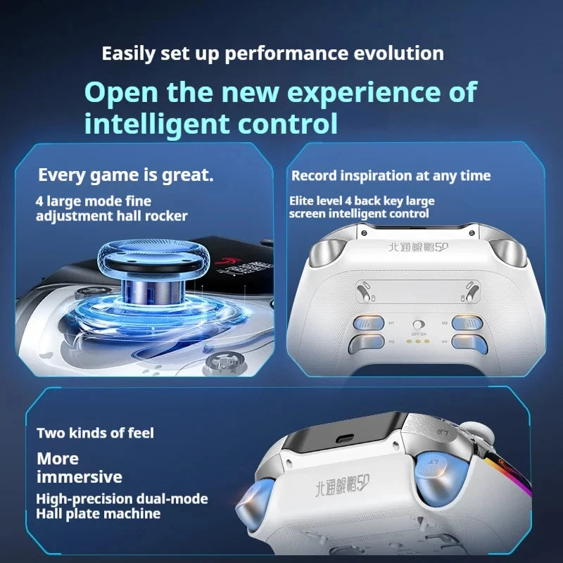 Beitong Kunpeng 50 Smart Wireless Gamepad Pc Bluetooth Joystick Controller Joystick 2 Inch Screen Steam Mobile Game controller
