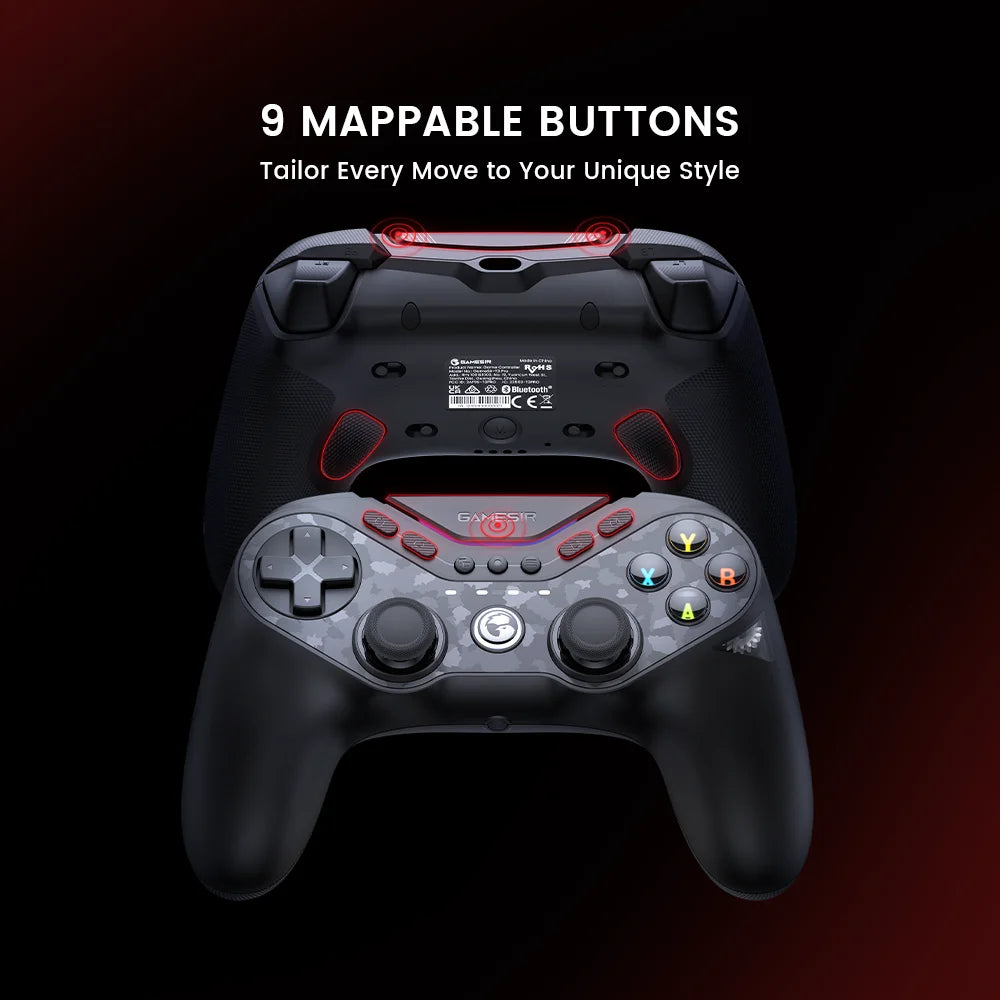 GameSir Tarantula Pro Switch controller wireless gamepad with 9 mappable buttons, 6-axis gyroscope, Hall Effect triggers and NFC