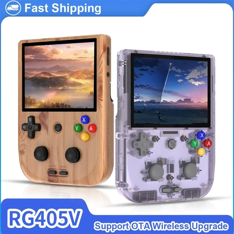 NEW RG405V Video Handheld Game Console 4" IPS HD Touch Screen Android 12 System T618 64-bit Wifi Portable Retro Game Player