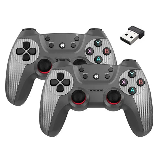 NEW Wireless Doubles Game Controller For Linux/Android Phone For Game Box Game Stick PC Smart TV Box 2.4G Gamepad Joystick