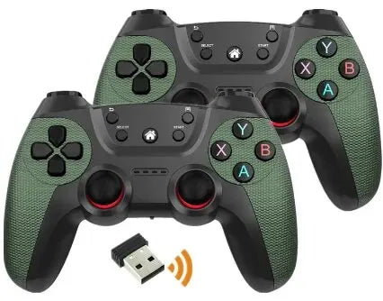 NEW Wireless Doubles Game Controller For Linux/Android Phone For Game Box Game Stick PC Smart TV Box 2.4G Gamepad Joystick
