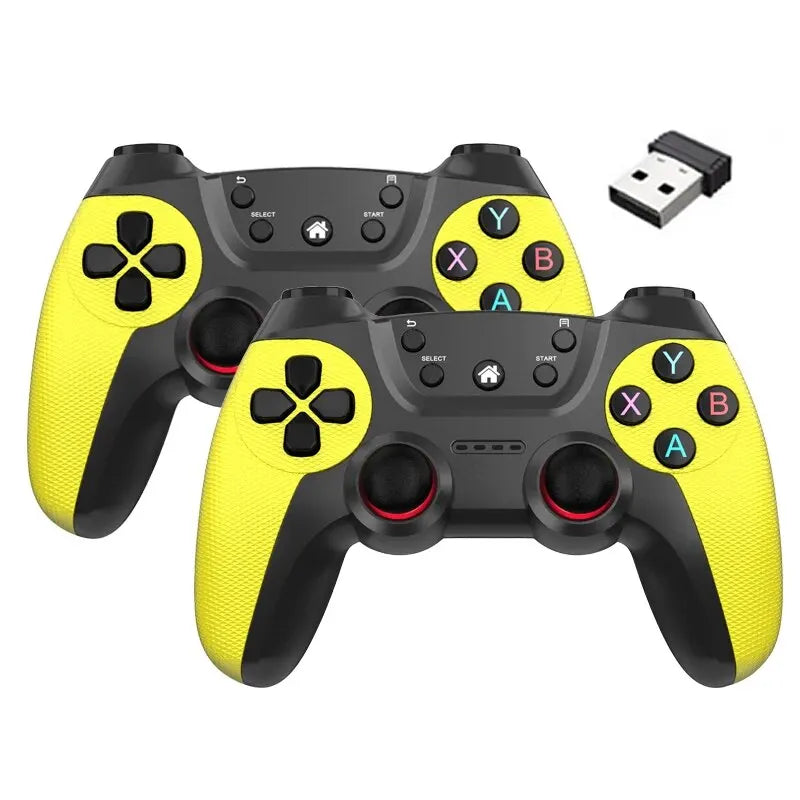 NEW Wireless Doubles Game Controller For Linux/Android Phone For Game Box Game Stick PC Smart TV Box 2.4G Gamepad Joystick