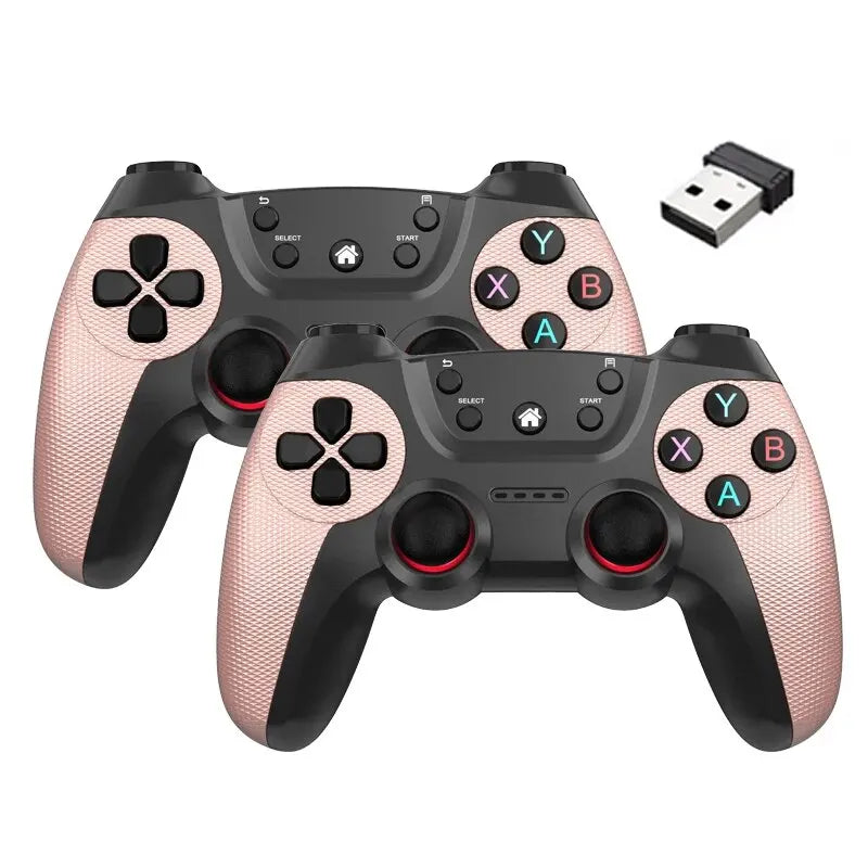 NEW Wireless Doubles Game Controller For Linux/Android Phone For Game Box Game Stick PC Smart TV Box 2.4G Gamepad Joystick