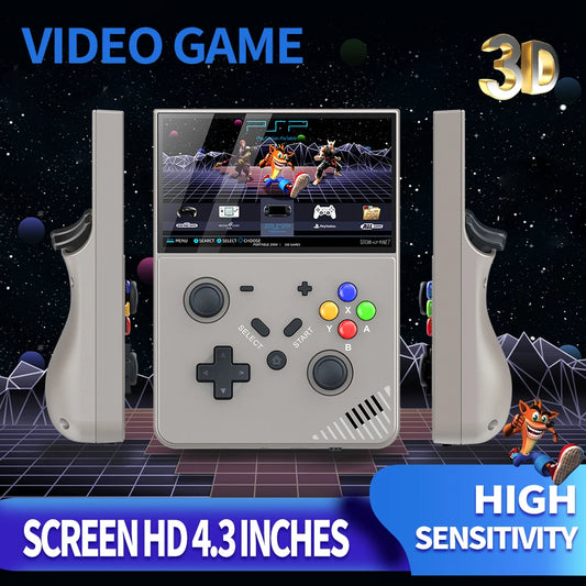 R43 Pro 4.3 inches HD Screen LINUX Cortex-A17 Retro Handheld Video Game Console Open Source Linux System For Travel Kids Gift