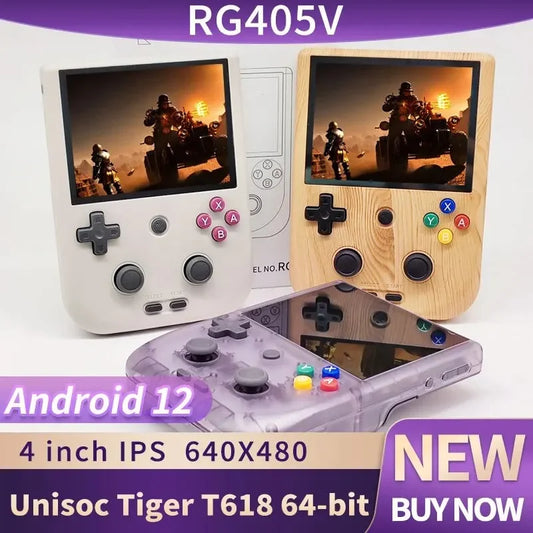 RG405V Video Handheld Game Console 4" IPS HD Touch Screen Android 12 System T618 64-bit Wifi Portable Retro Game Player