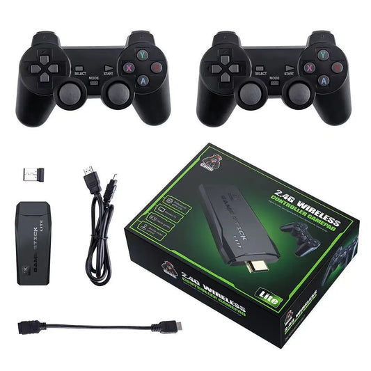 Video Game Stick M8 64G With 10000 Classic Retro Game Console Vidio Wireless 2.4G Controller Box 4K HDMI-compatible Xmas Gift